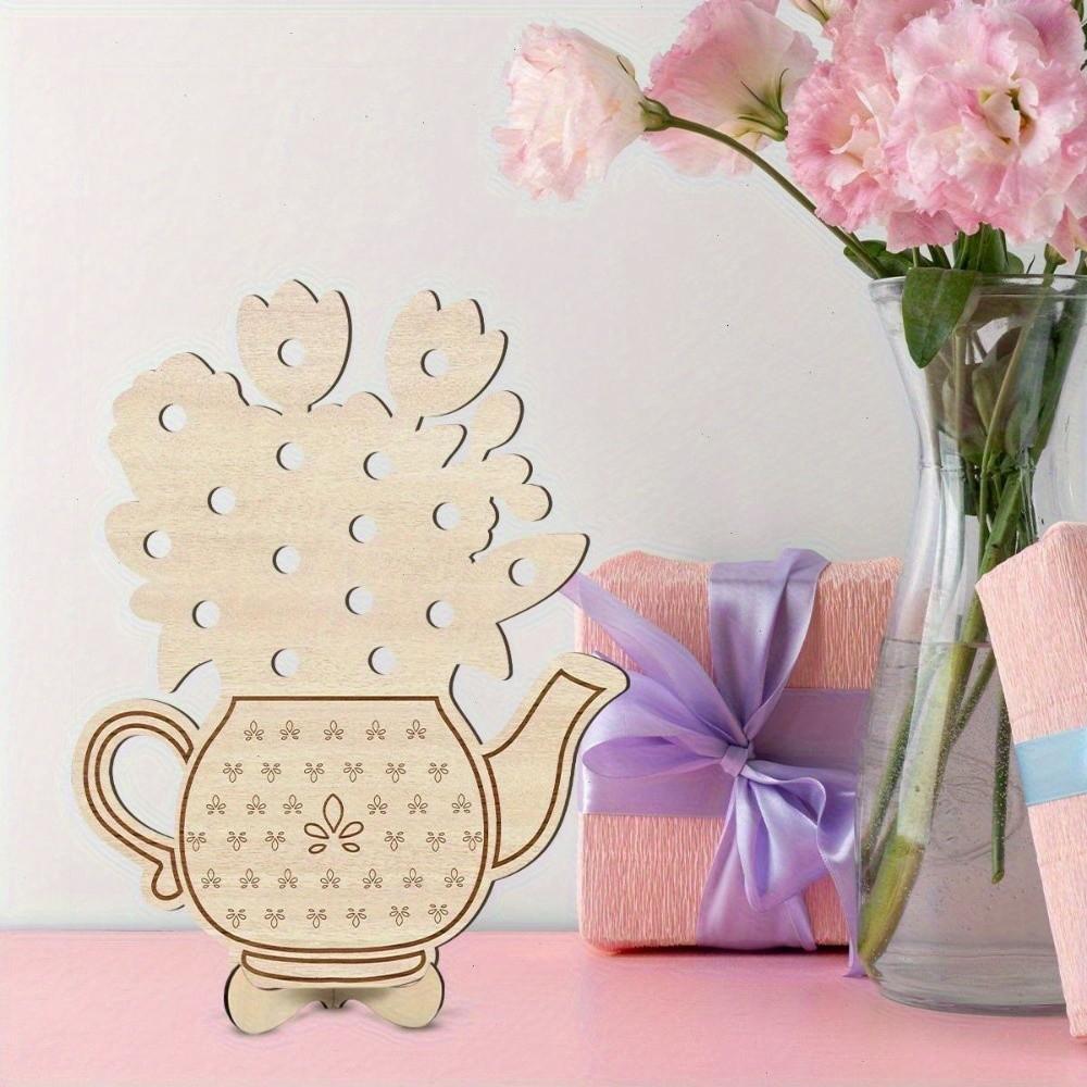 Portable Floral Arrangement Decoration Vase Support Flower Vase Gift Wooden Support  Mothers Day