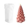 Conical Shaped Soap Mold Bubble Tip Christmas Tree Candle Mold Party Decoration   Scented