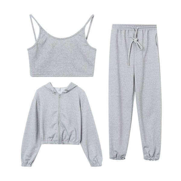 

Спортивная одежда Студенческий костюм Женская мода Повседневный жилет Пальто Костюм из трех частей