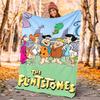 Flintstones Flannel Blanket Soft Warm All-Season Throw, Design for Camping, Car Travel, Hiking Sofa, Bed, Office Perfect Gift for Parties