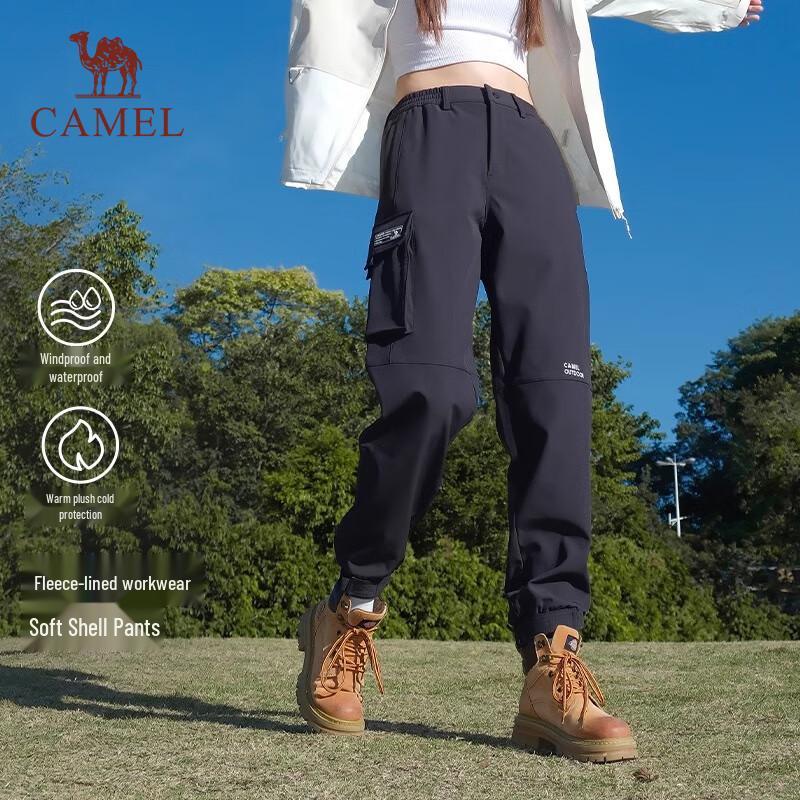 CAMEL Men s & Women s Fleece-Lined Softshell Cargo Pants M