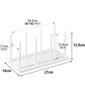 Yamazaki Freezer Divider Adjustable Storage Stand W27 White W27 X D14 X Tower Freezer Storage Slide Adjustment Keeps Food Upright and Organized 10102