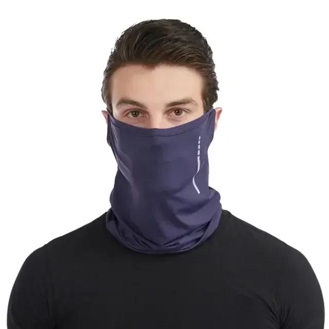Summer Motorcycle Balaclava Face Mask, Windproof Ice Silk UV Protection Neck Gaiter for Riding Sports Amagi