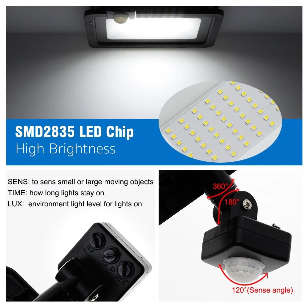 LED Floodlight PIR Motion Sensor Outdoor LED Spotlight100W 50W 30W 20W 10W IP66 Waterproof Wall Light Street Light For Garden