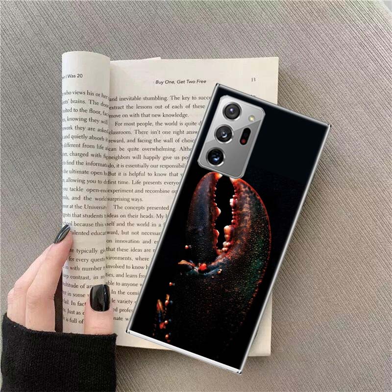 Live Lobster Phone Case for Samsung A17 A37 A57 A54 A14 A24 A34 A07 A04S A02S A12 A22 A32 A52S A16 A26 A36 A56 A72 Galaxy Note 2