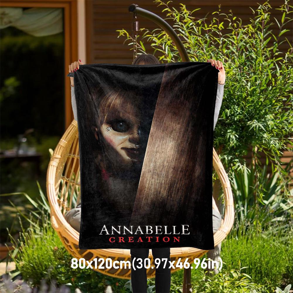 

1PC Annabelle Creation Outdoor Flannel Blanket Soft Plush Decor for Picnics, camping,Bedroom, Playroom, Office1211A 80x120cm(31x47inch)