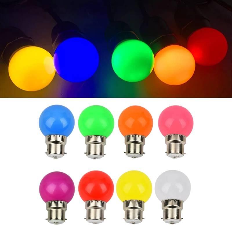 Colorful Led Bulbs B22 Mini Globe Pc Shell 2w Lighting Party Decorative Bulb