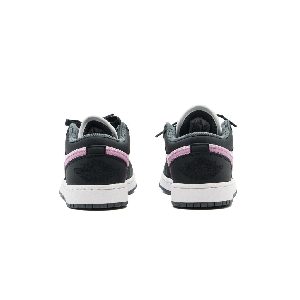 Jordan Air Jordan 1 Abrasion Resistant Low top Vintage Basketball Shoes Unisex Black Pink 553558-152(Team500-QD)