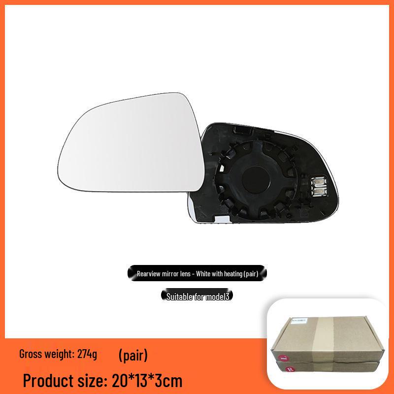 Tesla Model 3 Anti-glare Heated Wide-angle Mirror and Backup Camera Lens