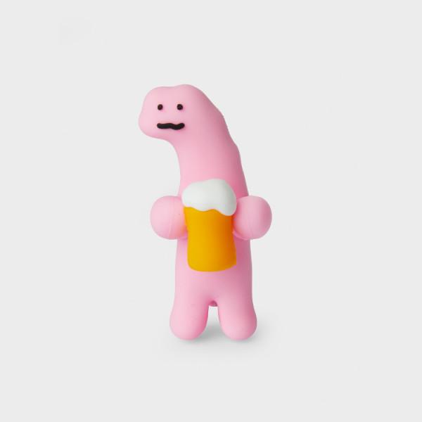 

Силиконовые мультифигурки Line Friends Joguman с дипломом и пивом