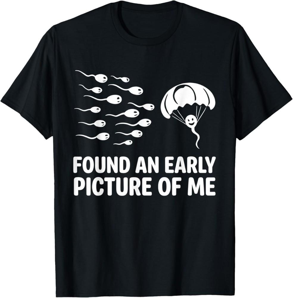 Found an Early Picture of Me Skydiving Funny T‑Shirt S