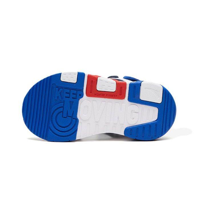 Anta Comfortable Versatile Shock Absorbing Non-Slip Kids Sandals Kids Sandals White Blue 312329983-1