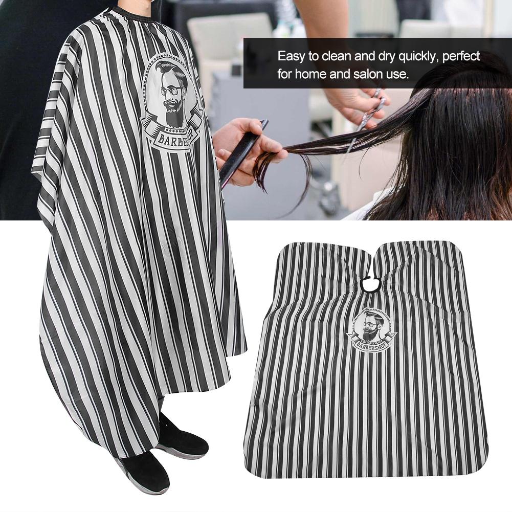 Hair Dyeing Haircut Cloth Hairdressing Apron Styling Barber Beauty Salon Accessory ToolBlack White Stripe