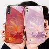 Green Maple Leaf Texture For Samsung A01 A02 03 Core 04 05 06 10 12 13 14 5G 15 16 M02 12 Note 8 9 10 20 glass Ultra phone case
