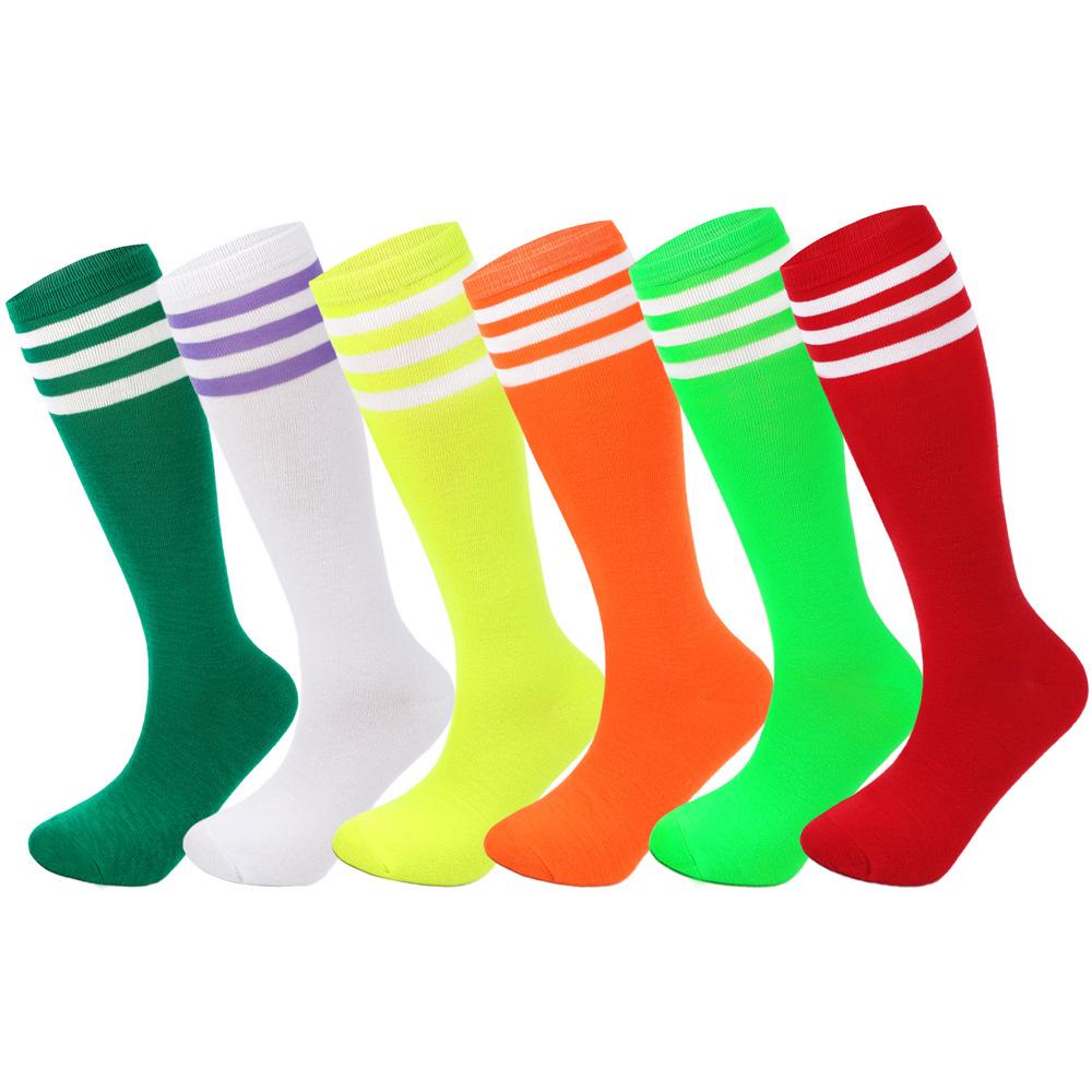 Dreistreifige Wadenstrümpfe Tanzsocken Cheerleading-Performance Fußballsocken Golfsocken Und Kniestrümpfe Mittellange Socken