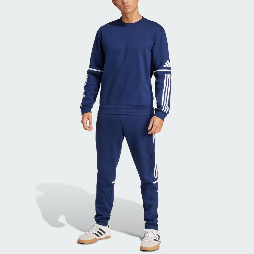 Adidas Sq25 Sw Crew Fotbalová Mikina Pánská Mikina Námořnická Bílá JM3547