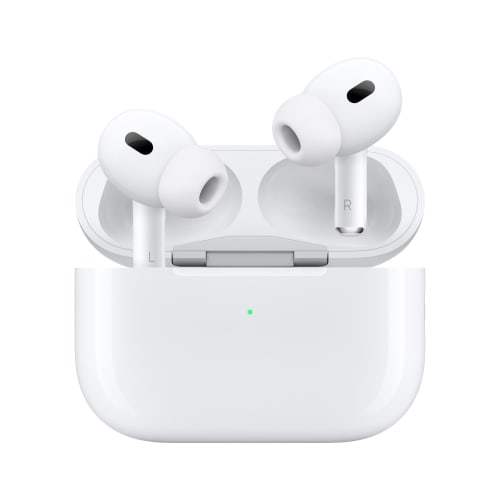 Bezdrôtové slúchadlá Apple AirPods Pro 2, slúchadlá Bluetooth, aktívne potlačenie hluku, transparentnosť, prispôsobený priestorový zvuk, zvuk s vysokou vernosťou,