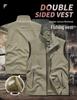 Herren-Outdoor-Weste mit Stehkragen und mehreren Taschen - Ärmellose Jacke für Frühling/Sommer zum Angeln & Fotografieren