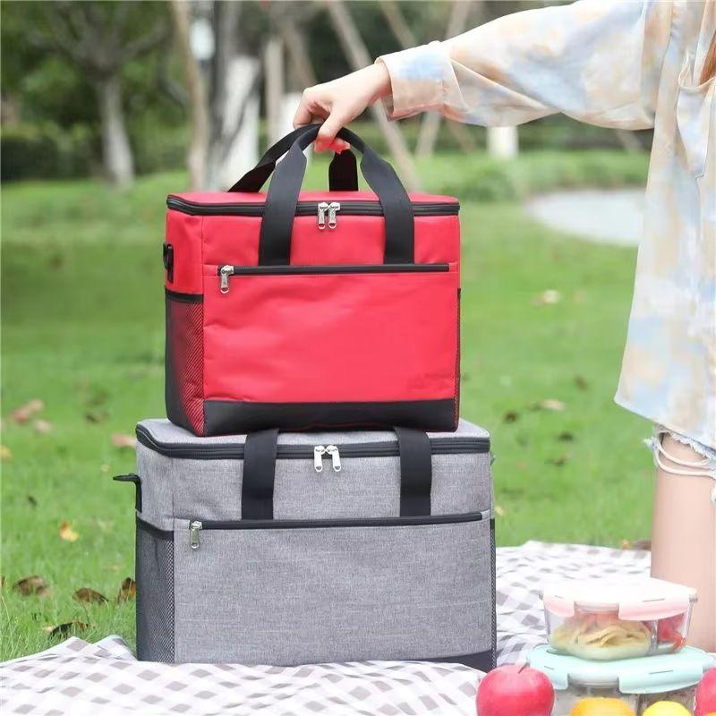 Large Capacity Insulated Collapsible Cooler Bag Portable Outdoor Travel Camping BBQ Picnic Lunch Box Cooling Bag for Family Part
