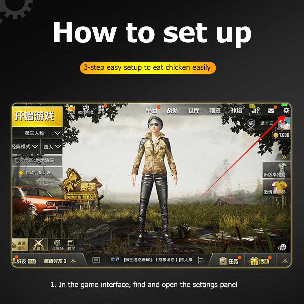 For PUBG Mobile Button Trigger F01 Gamepad Controller Gaming Shooter for iPhone 11 Pro XS Max 6 7 Android