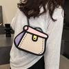 Women's Carto Niche Small Square Bag 2026 Summer New Style Shoulder Bump Bag Commuting Crossbody with Lg Chain
