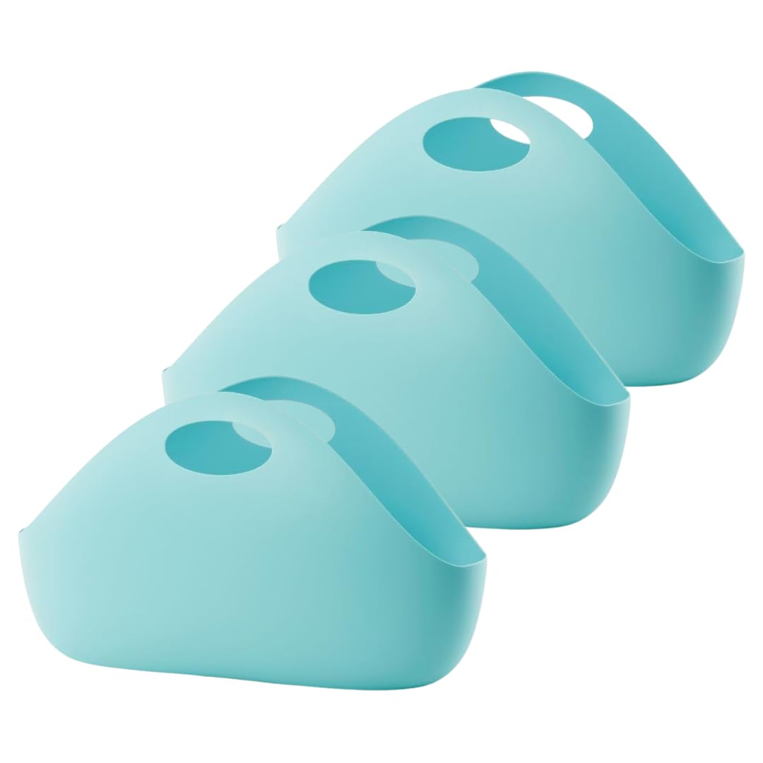 

Official Iwatani Material ENOTS Interior Bags, Blue, Set of 3, Lightweight Storage Boxes, Baskets