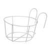 Flower Pot Holder Round Planters Metal Potted Stand Multipurpose Hanging Railing