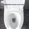 Warm Toilet Seat Cover Pad Heating Toilet Seat Cushion Heating PadWaterproof Washable Bathroom Seat Cover Pad with Self-Adhesive