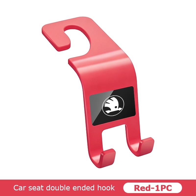 PBMN1 For Skoda Car Seat Back Hook Mobile Phone Bracket Handbag Hanger Interior Accessories Rapid Octavia Derivative Enyaq-iV VisionS