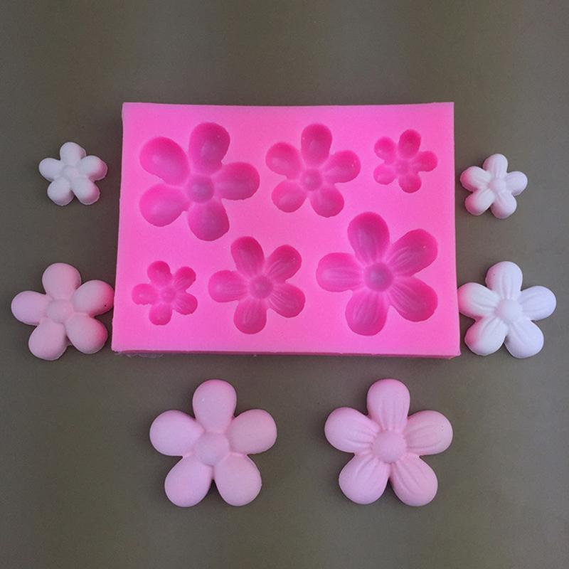 Blumen Kirschblüten Silikonformen DIY Fondant Kuchen Dekorationswerkzeuge Harz Ton Schokoladenformen Küchen Backform