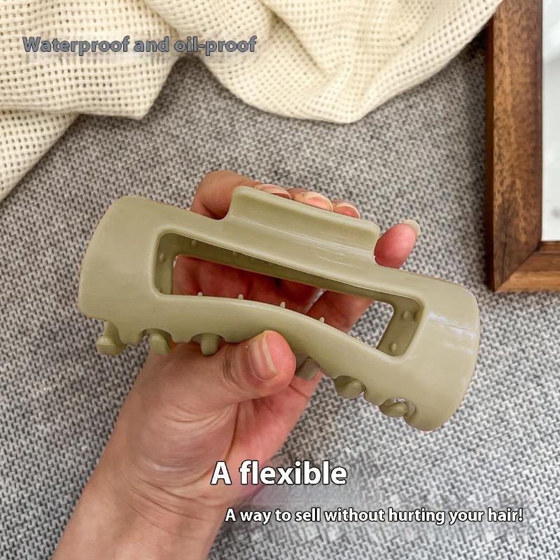 Silicone Shark Clip Hairpin Soft Anti-Collision Protection Back Head Hair Claw Anti-Fall Durable Hair Accessories