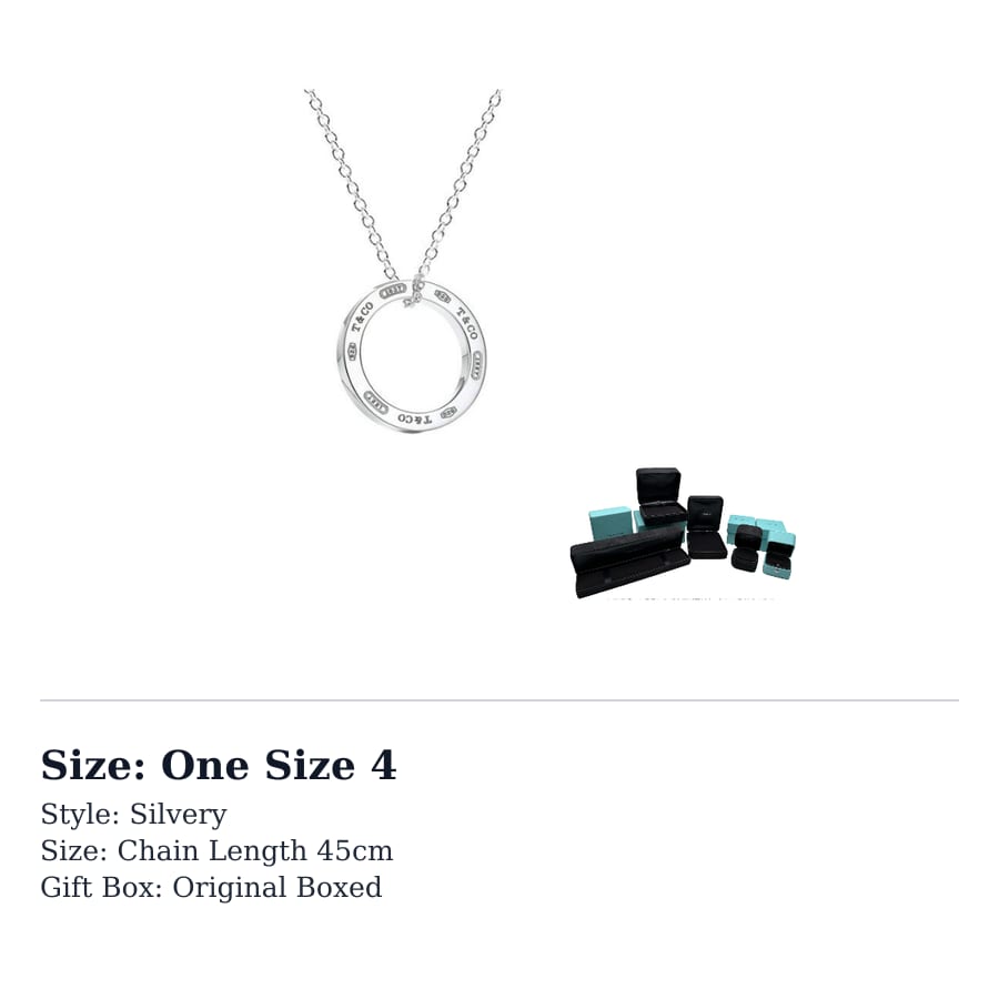 TIFFANY & CO. 925 Sterling Silver Necklaces Women's Silver 25049179