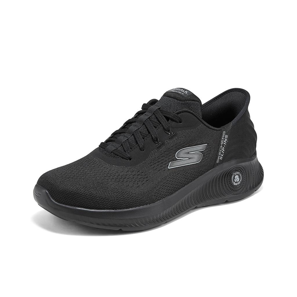 Skechers Go Walk Anywhere Running Simple Fashion Versatile Classic Mid-Top Running Shoes Men running shoes Black 216314C-BBK