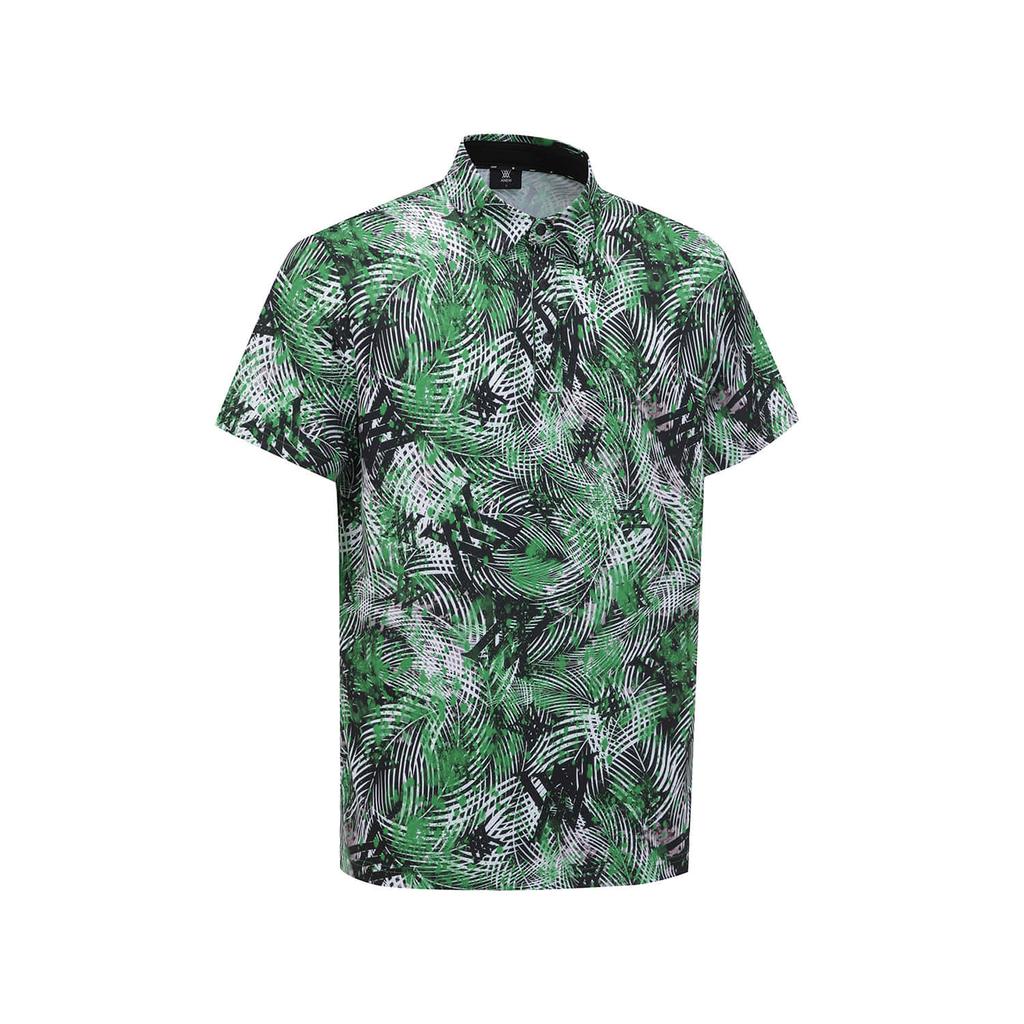 ANEW GOLF Men Tropical Pattern Short T-Shirt_Gn