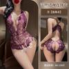 Sex underwear pure desire mesh purple one-piece sexy passion breast exposed pure desire to flirt small breasts show big