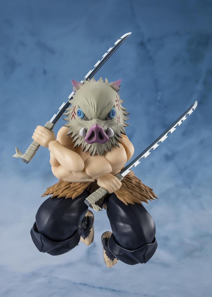 TAMASHII NATIONS Demon Kimetsu no Yaiba Hashibira Inosuke 140mm PVC ABS Painted Action Figure S.H.Figuarts Slayer Approx. &