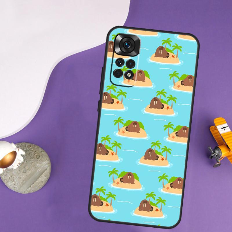 

Cute Walrus Case For Xiaomi Redmi Note 13 14 Pro 12 9 10 11 Pro 10S 11S 12S Redmi 14C 13C 10C 12C Cover Redmi Note 12S