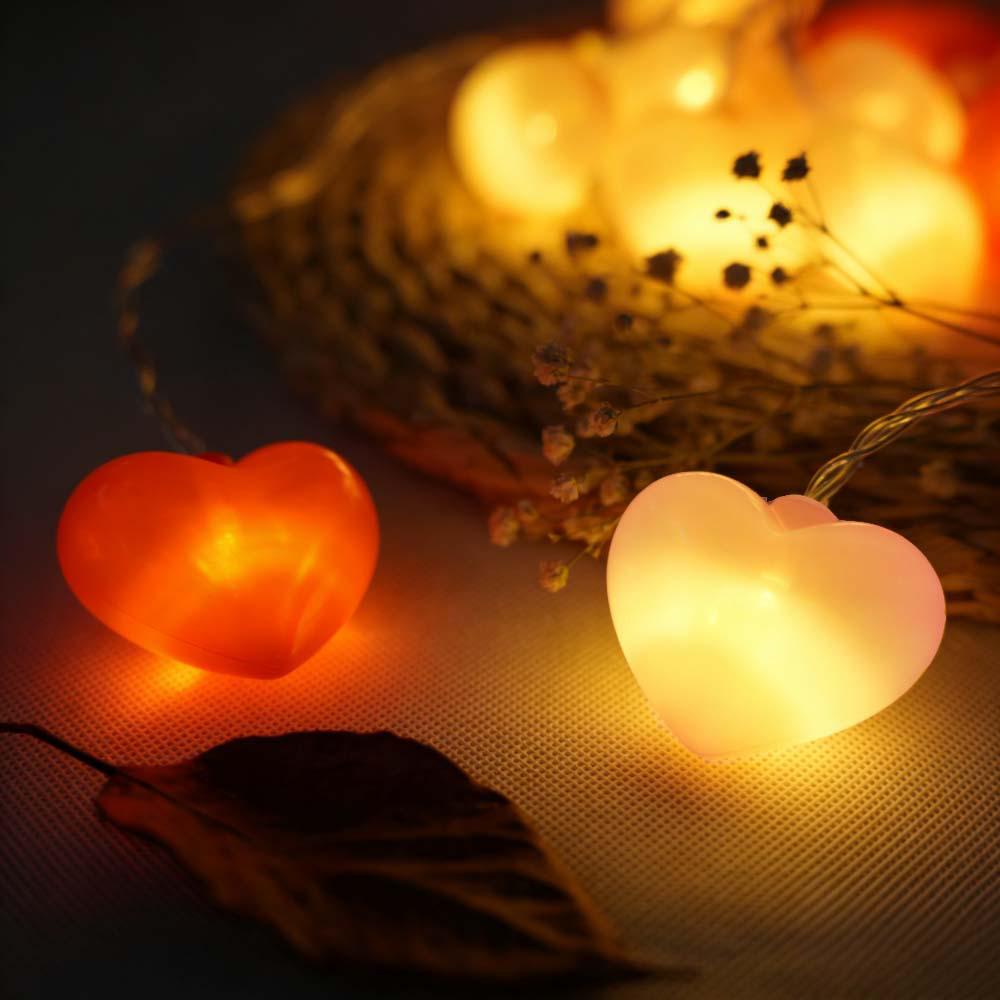 LED Heart String Lights for Qixi, Valentine's Day, Birthdays, Proposals, and Romantic Room Decor.
