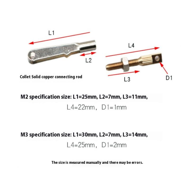 5 Stück M2/M3 Metall Gabelkopf Eisen U-Klammern Spannfutter Zugstangenverbinder Kupplungsteile für DIY RC Flugzeugmodelle