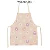 1Pcs Cat Graphic Printed Home Kitchen Apron Linen Sleeveless Antifouling Kids Bib Chef Cooking Baking Apron Home Cleaning Tools