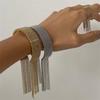 Yori Statement Stainless Steel Chain Tassel Bracelet Finger Ring 18K PVD Plated High Quality Charm Stylish Golden Jewelry