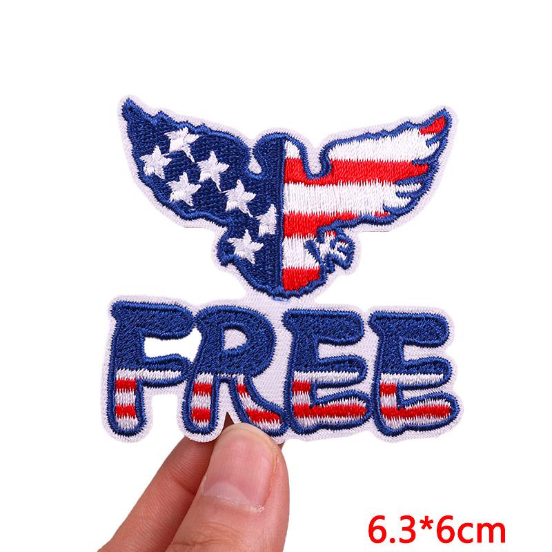 New America's 250th Anniversary Embroidered Patches DIY Iron On Patches For Clothing Statue Of Liberty Flag Eagle Patch Armband