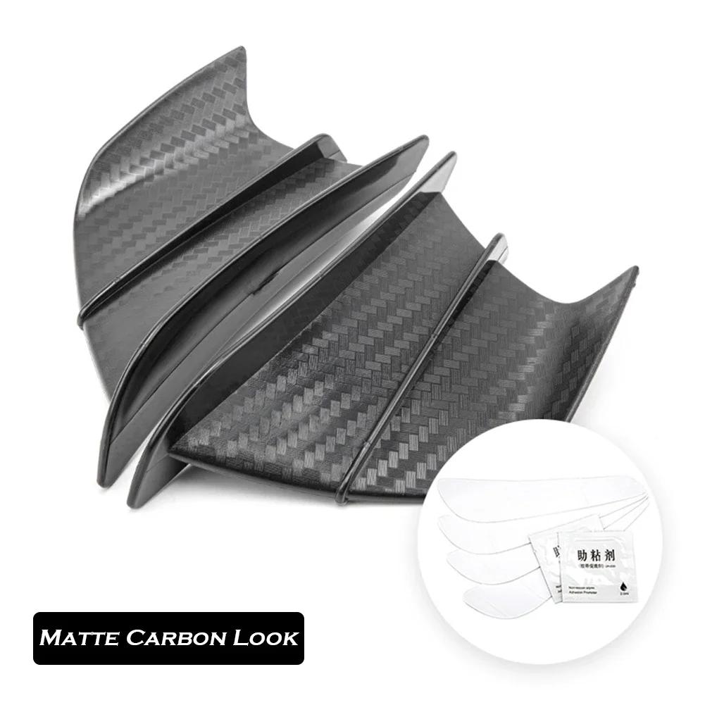 Universal Motorcycle Winglet Aerodynamic Spoiler Wing with Adhesive Motorcycle Decoration Sticker For Yamaha Suzuki Kawasaki