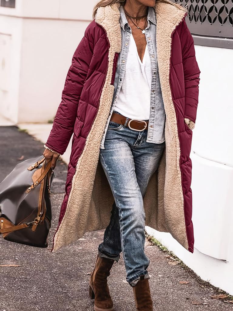 Elegant Long Thick Coat Winter Warm Coat