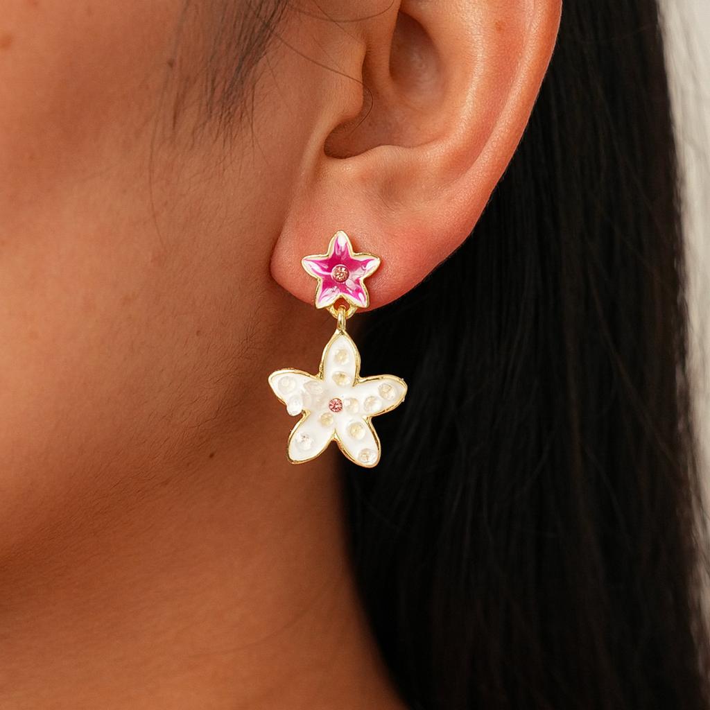 Ten-piece Set of Diamond-set Imitation Pearl Oil Drop Flower Water Drop Silver Needle Earrings Elegant Retro Earrings