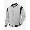Giacca Casual da Uomo, Giacca Sportiva, Cardigan di Velluto, Top Spliced con Collo Rialzato, Giacca da Baseball