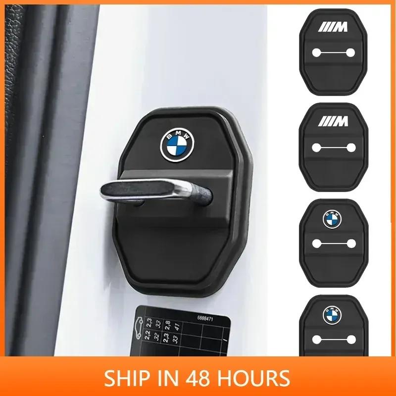 -2/4Pcs Silicone Car Door Lock Buckle Car Door Latch Mute Damping Cushion For BMW E34 E46 E39 E38 E90 E60 E36 F30 F30 F10 E92 E3