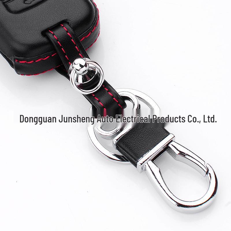 4D Genuine Leather Car Key Case for Honda Spirior, Fit, and Accord Folding Keys