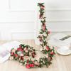 Simulation Flower Small Rose Flower Vine Home Decoration Ceiling Small Peony Flower Rattan Wedding Winding Wall Hanging