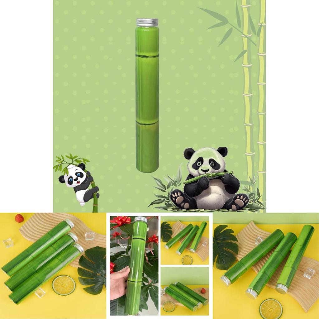 400ml Haustierplastik Bambus Design Becher für Outdoor-Sport und Getränke